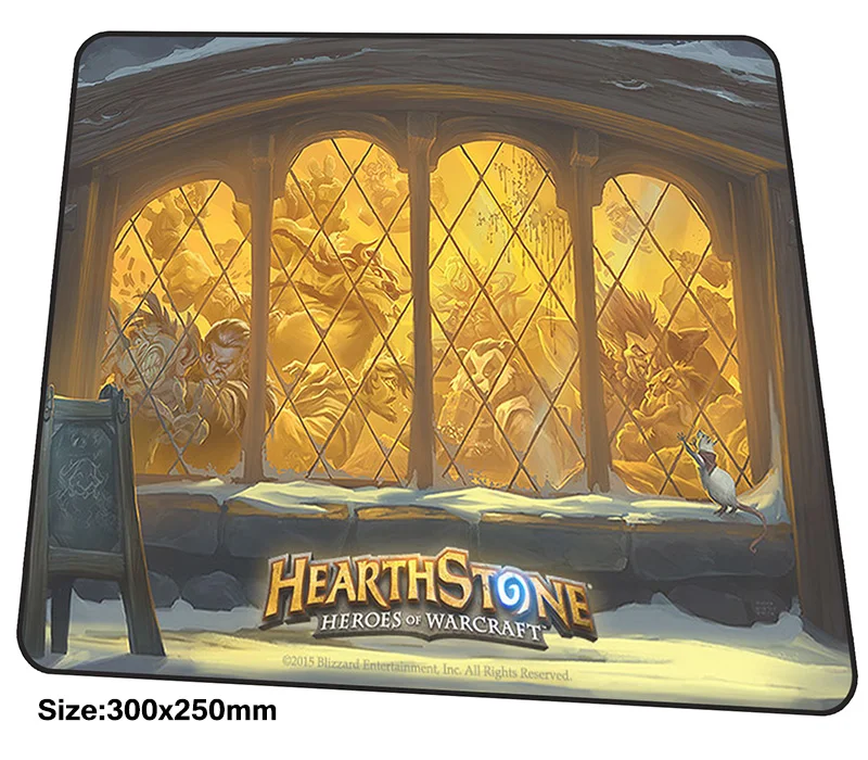 Коврик для мыши Hearthstone, 300x250x3 мм, большой игровой коврик HD игровой с узором, компьютерный стол, padmouse, крутые новые большие игровые коврики