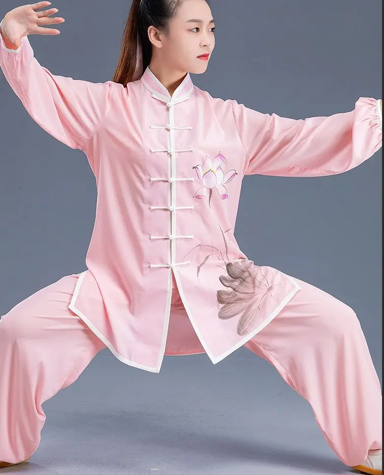 Высококачественная одежда для выступлений tai chi ручная роспись боевые искусства