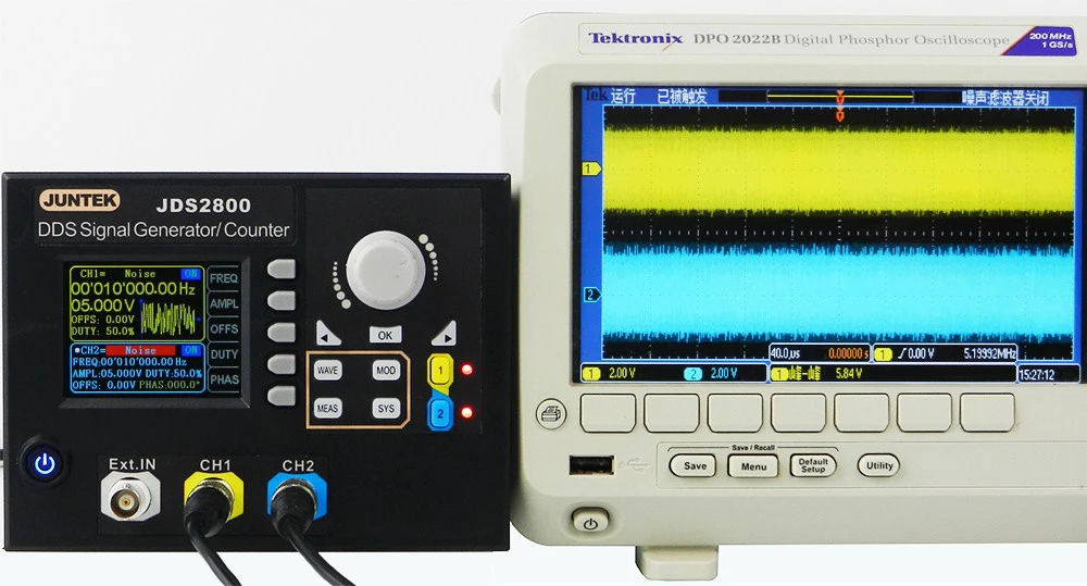 JUNTEK JDS2800-60M 60 МГц генератор сигналов цифровой контроль двухканальный DDS функция генератор сигналов частотомер произвольный