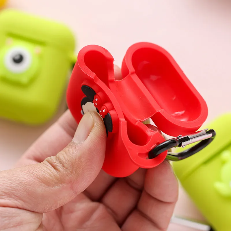 Miki Minnie Mike Sully Mike Daisy Bear Мягкий чехол для Airpods Bluetooth беспроводной чехол для наушников зарядная коробка мультяшная крышка