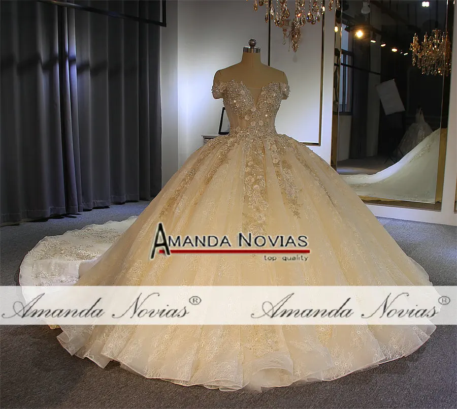 Высококачественное роскошное Бальное Платье Amanda Novias свадебное платье на заказ