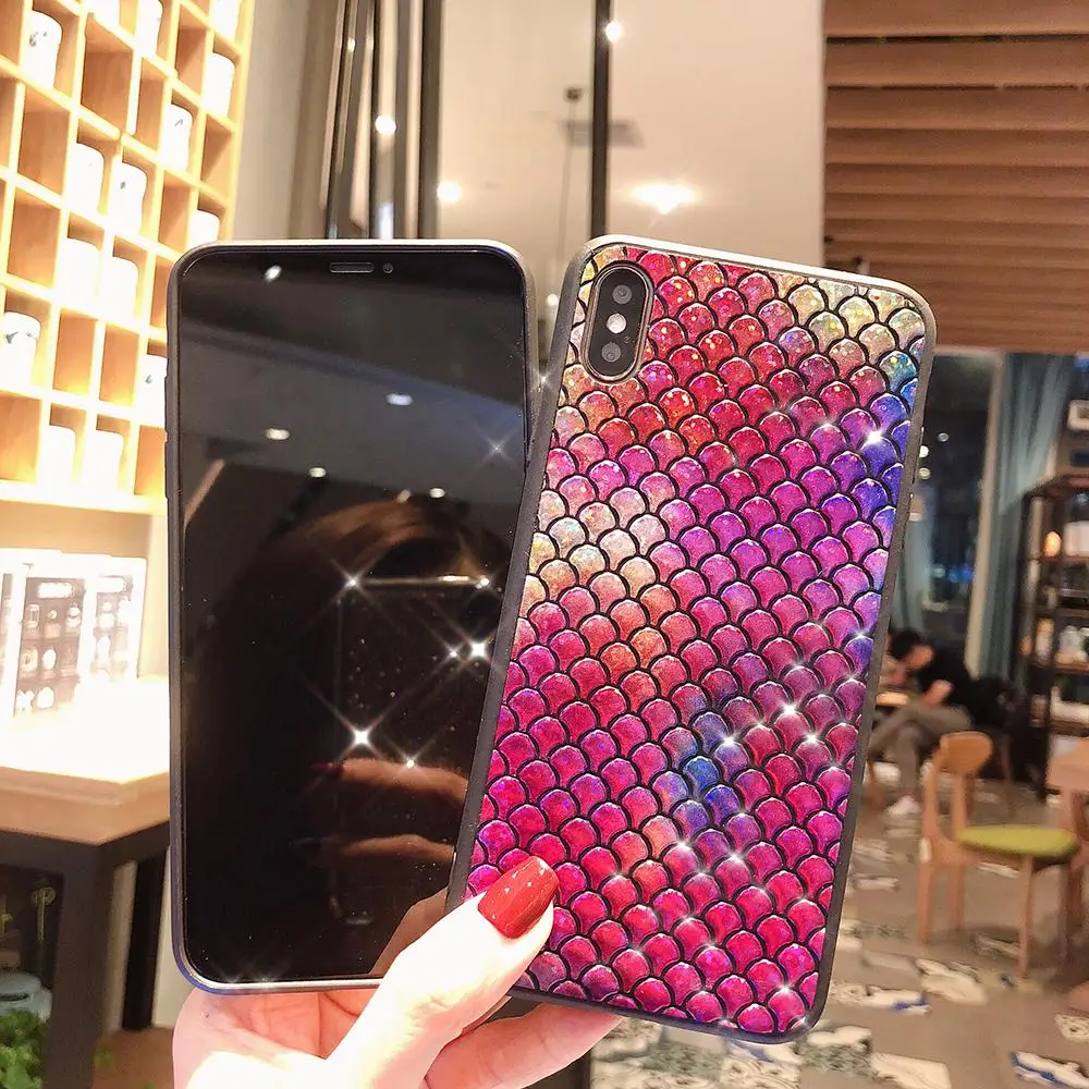 Русалка детские весы лазерной чехол для iPhone 11 Pro X XS Max 6 6s 7 8 Plus 5 5S SE чехол для телефона для samsung Примечание 10 S10 S9 A9 A7 A50