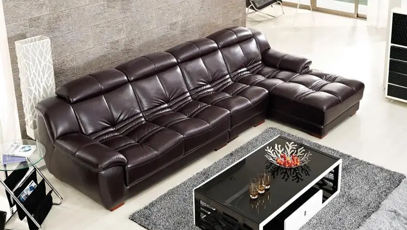 Бесплатная доставка современный дизайн мебели диван из натуральной кожи умный
