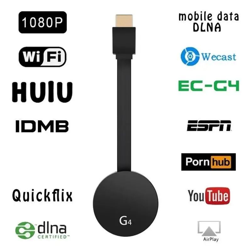 HD 1080P HDMI wifi Медиа Видео 4rd поколения HDMI цифровое видео HD 1080P медиа стример для Google