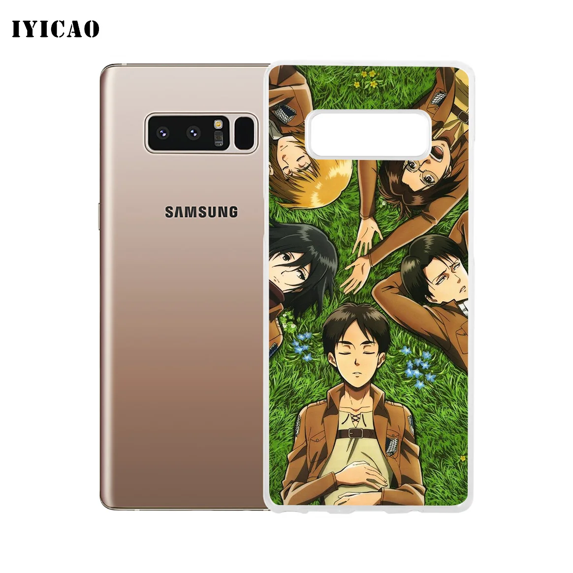 IYICAO для косплея по аниме атака на Титанов (мягкий силиконовый чехол телефона samsung