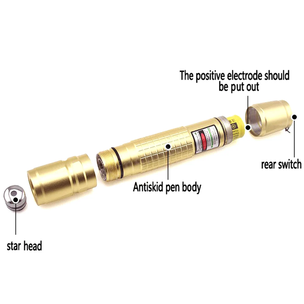 Портативный зеленый лазерный прицел фокусировка походный пыленепроницаемый