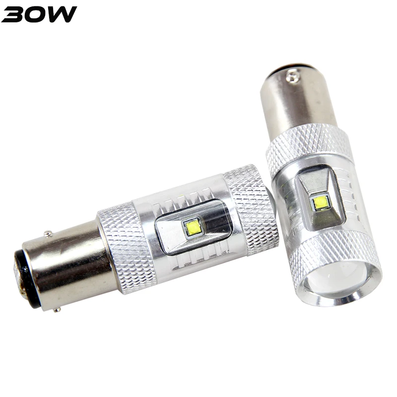 2x30 Вт 50 80 S25 1157 BAY15D Cree чип светодиодные лампы P21/5 автомобильная лампа заднего хода