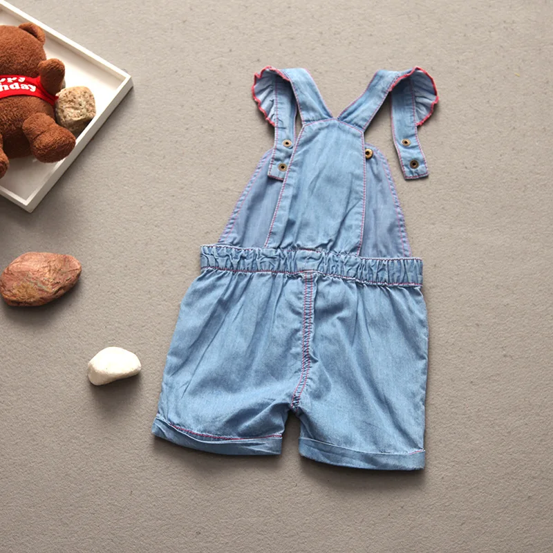 Детская летняя одежда для девочек штаны маленьких тонкие джинсовые шорты