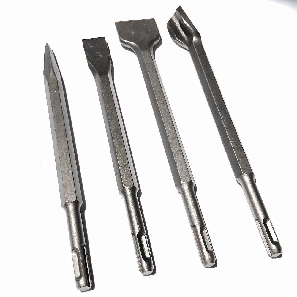 

cost sale of 4PCS/SET SDS PLUS/square shank 14*250mm electric Hammer chisel for concrete/brick/wall/tile slotting drilling