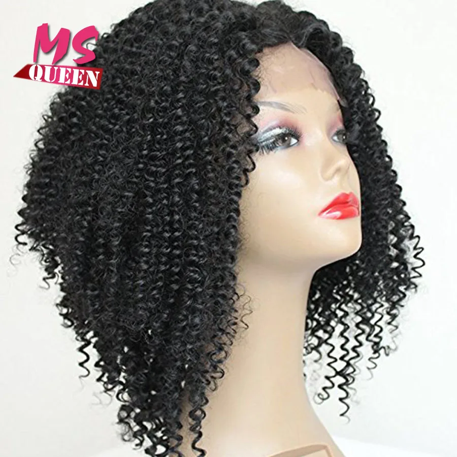 2017 новая мода вьющиеся парики Синтетический Парик Фронта Шнурка Жаропрочных