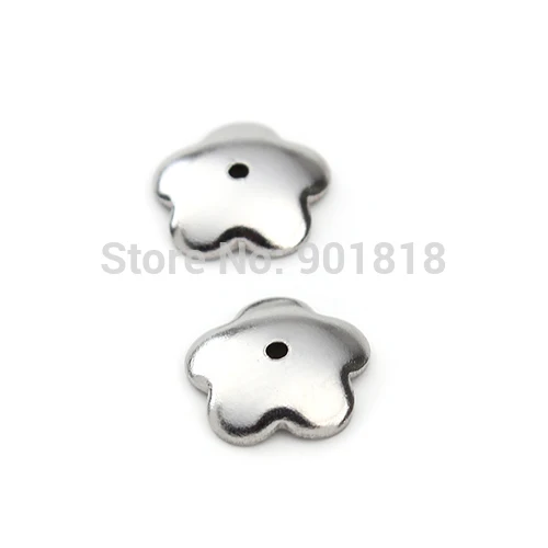Бесплатная доставка бусины-разделители из нержавеющей стали с отверстием 0 8 мм 50