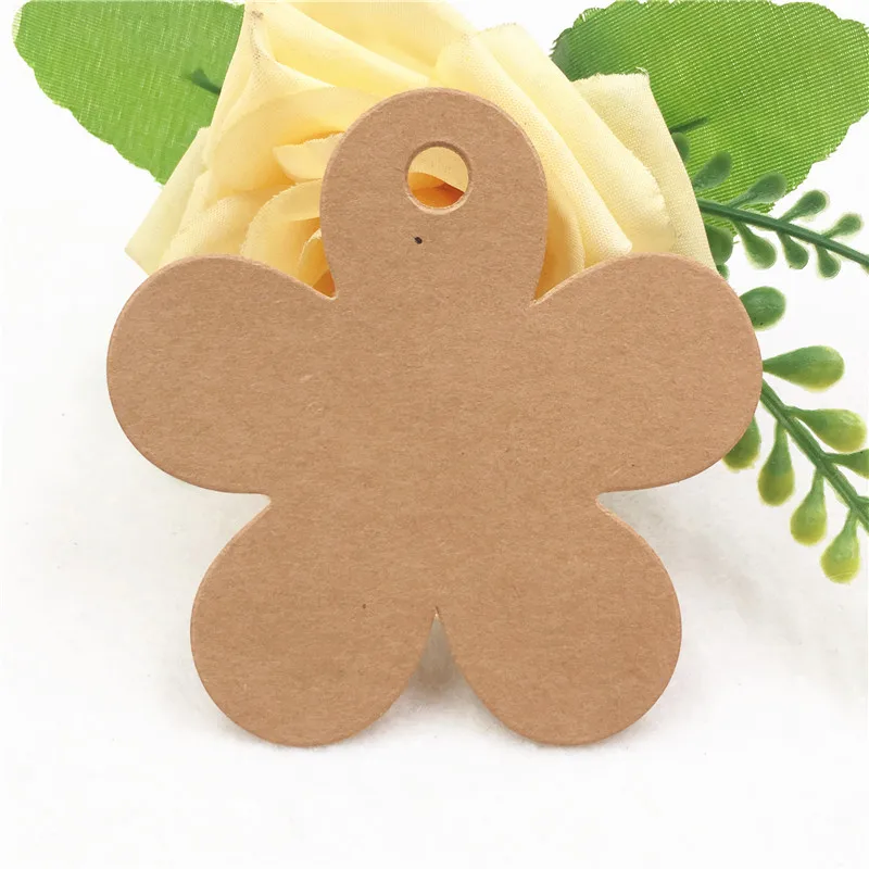 brown 100 шт многоформенные бумажные бирки DIY крафт пустые этикетки карты Висячие бирки DIY Свадебная вечеринка Примечание пустая Цена этикетки упаковочные принадлежности - Цвет: brown
