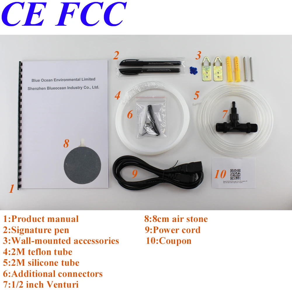 Ce emc lvd fcc Factory Outlet bo 1030qy 0 10 Гц/ч грамм регулируемая генератор озона дезинфекции