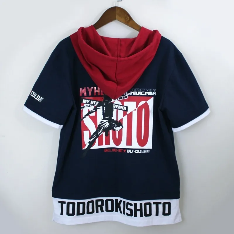 Для аниме My Hero Academia Todoroki Shoto косплей футболка с капюшоном костюм Boku No школьная