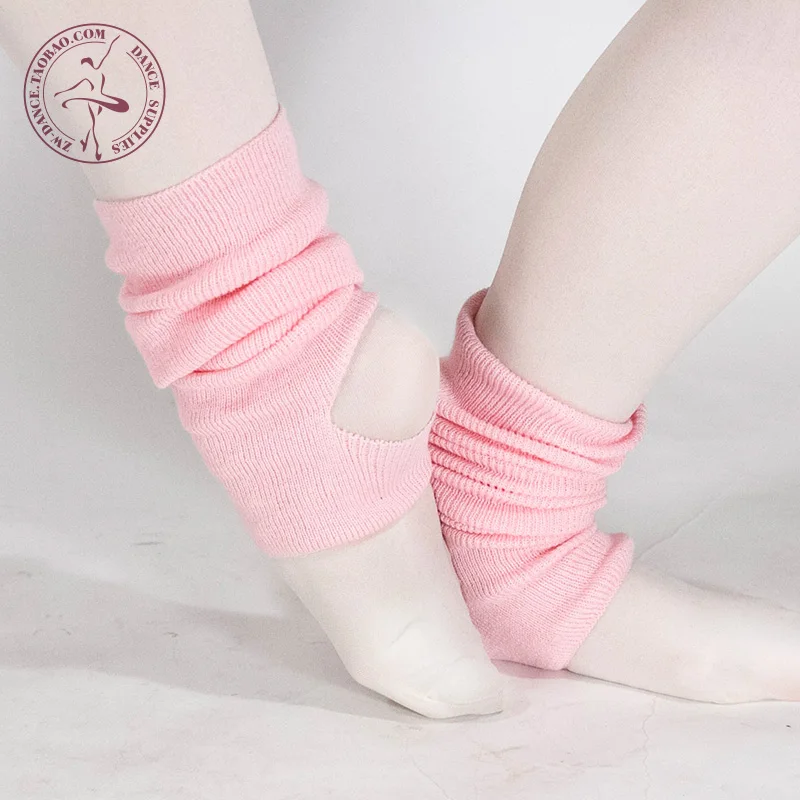 Детские осенне зимние трикотажные леггинсы для балета и танцев девочек Теплые