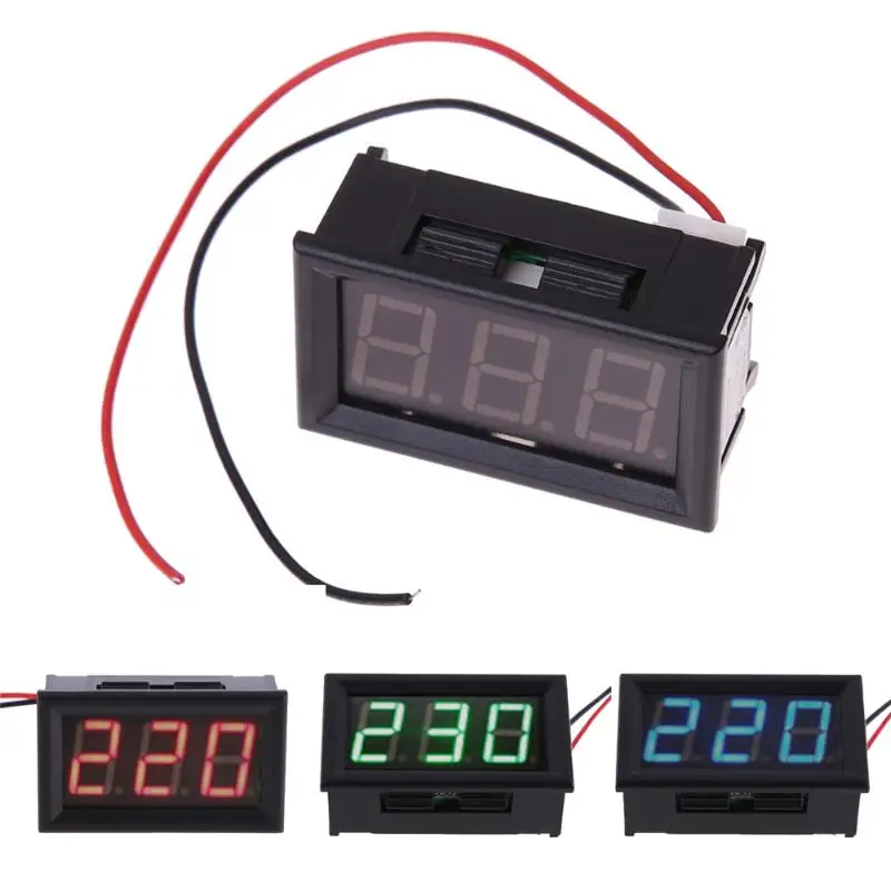 Переменного тока 30V-500V светодиодный цифровой вольтметр Напряжение измеритель