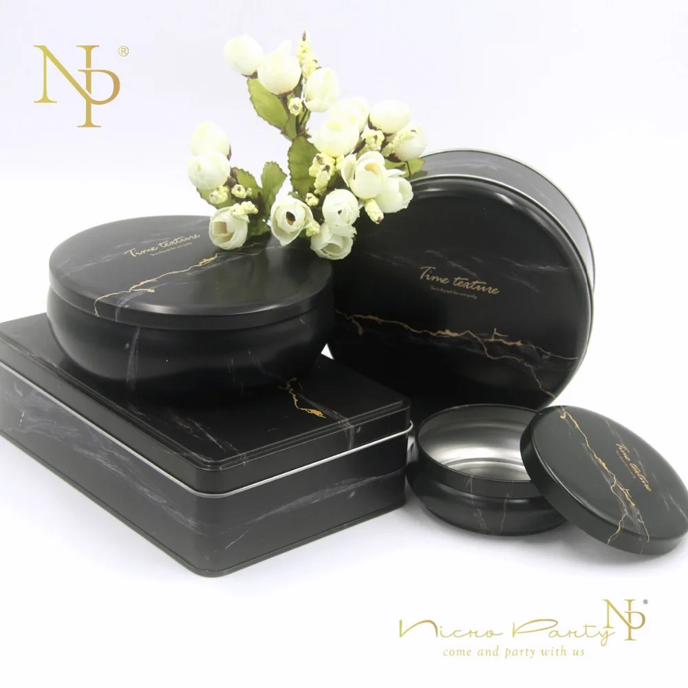 Nicro 4 Pcs/Set Marble Stripe Blackparty Favors Chocolate Boxparty Decoration New Decor Diy Home #Oth102 | Дом и сад