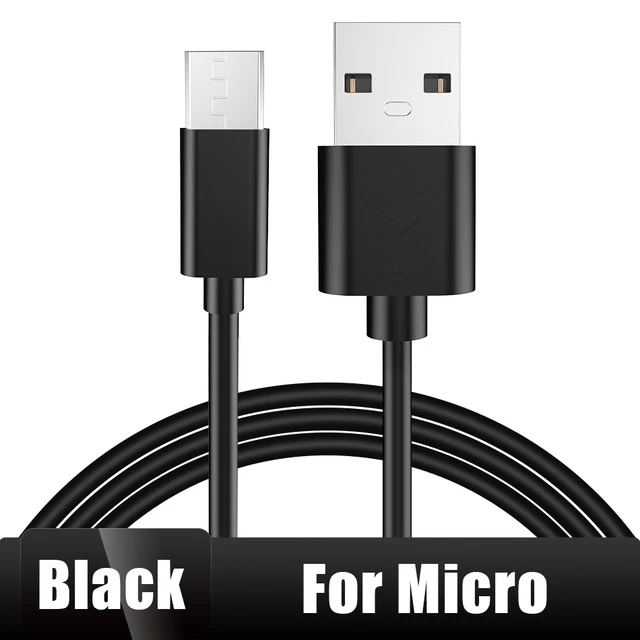 Micro Black ROCK USB кабель для iPhone X, 8, 7, 6, быстрое зарядное устройство, Micro USB кабель для samsung, Xiaomi, usb type-c, кабели для мобильных телефонов - Цвет: Micro Black
