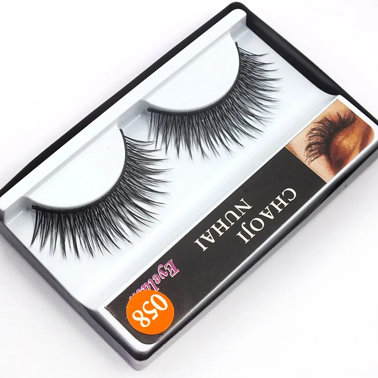 1 пара натуральные накладные ресницы корейские Длинные Накладные ручная работа