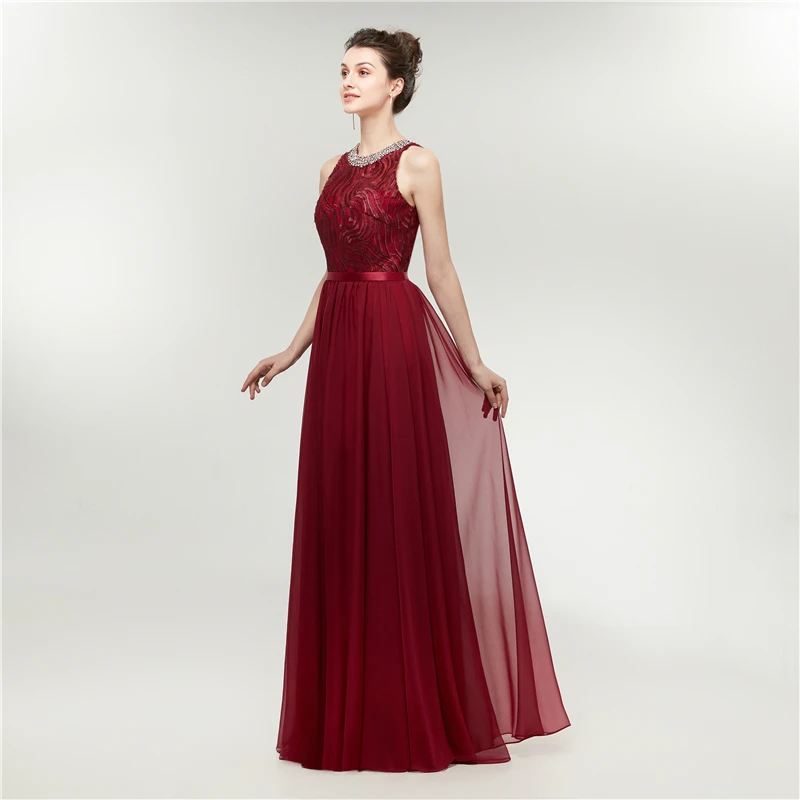 Женское вечернее платье Forevergracedress Черное Шифоновое Платье трапециевидной формы