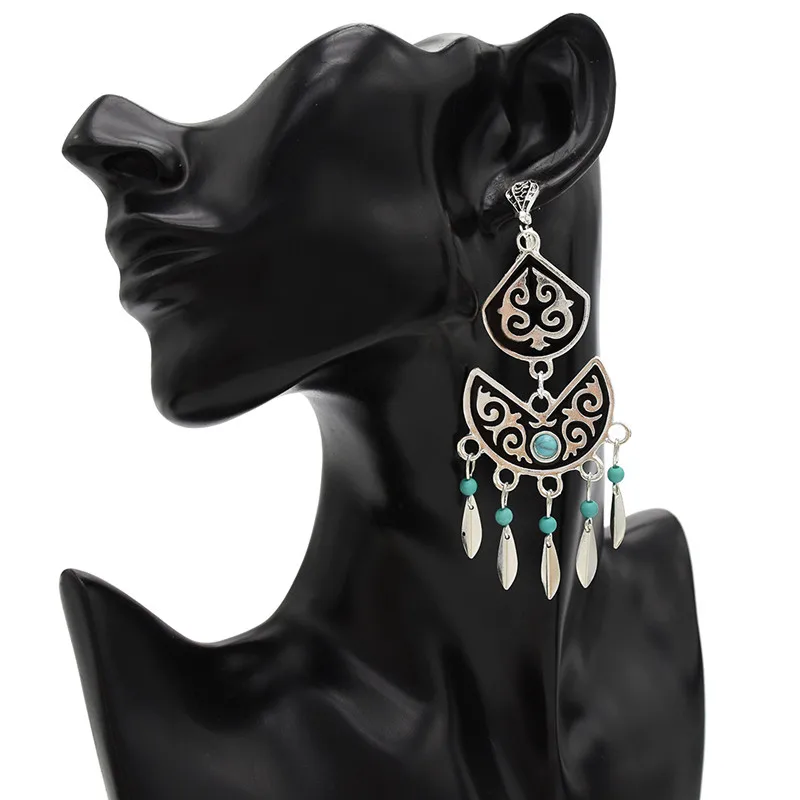 Комплект из колье и серёг с красным синим камнем|Ювелирные наборы| |