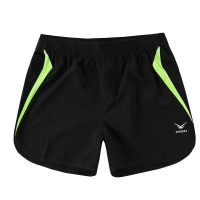 Men Sport Running Shorts Quick Dry Breathable Jogging Bodybuilding Sweatpants Tennis Soccer Gym Fitness Training Short Plus Size - Цвет: black
