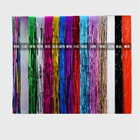 1x2m metallic foil tinsel fringe curtain door rain home room wedding party stage backdrop background props