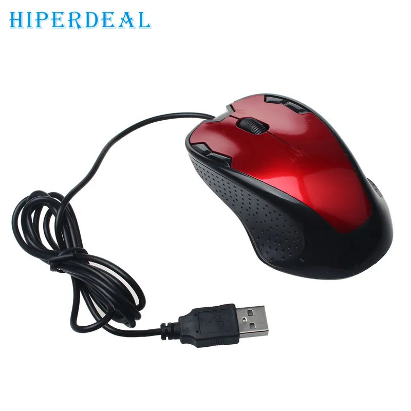 Хорошая Роскошные 1800 dpi USB Проводная оптическая игровая мышь для ПК ноутбука 22 января