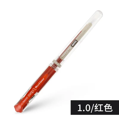 red 6 шт./лот, Настоящая японская шариковая гелевая ручка Signo с широким UM-153-1,0 мм, синяя/черная/красная/белая/Серебристая/Золотая - Цвет: red