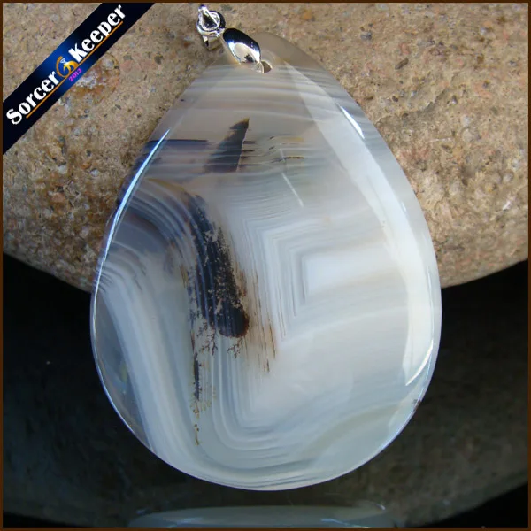 Мужские ювелирные изделия горка крупные натуральные камни подвеска ожерелье