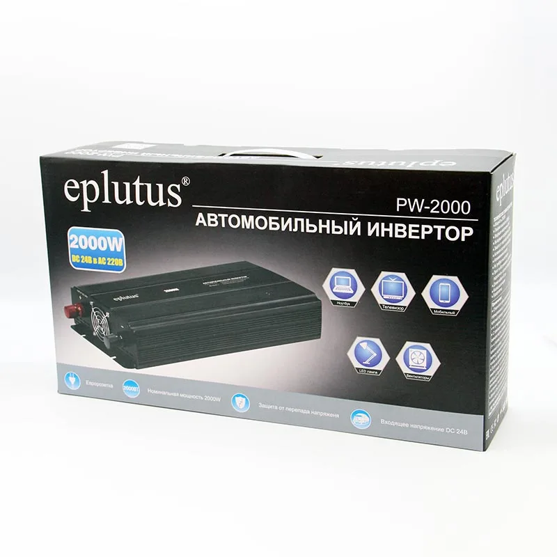 Car inverter 12v 220v Power converter Adapter 2000W car charge Eplutus PW 2000 | Inverters