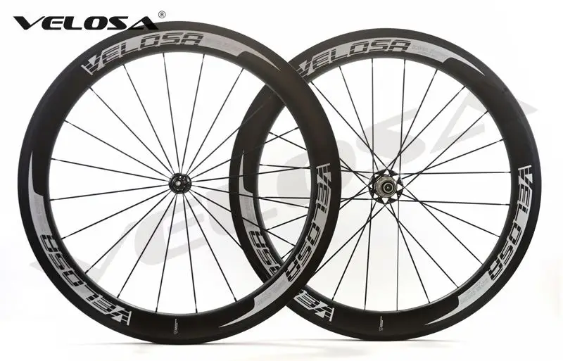 Velosa Sprint 60 велосипед углерода колесная, 60 мм довод/Tubular 700C дорожный велосипед колеса, 2:1 Carbon концентраторы, Супер Легкий столб 1420 спицы