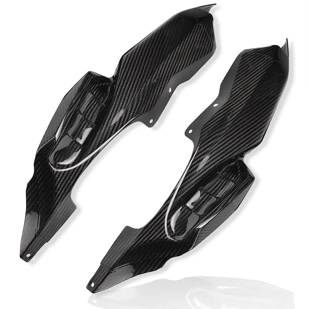 Карбоновое волокно мотоцикл заднее сиденье боковая панель для 2014 2017 Yamaha FZ mt 07 FZ07