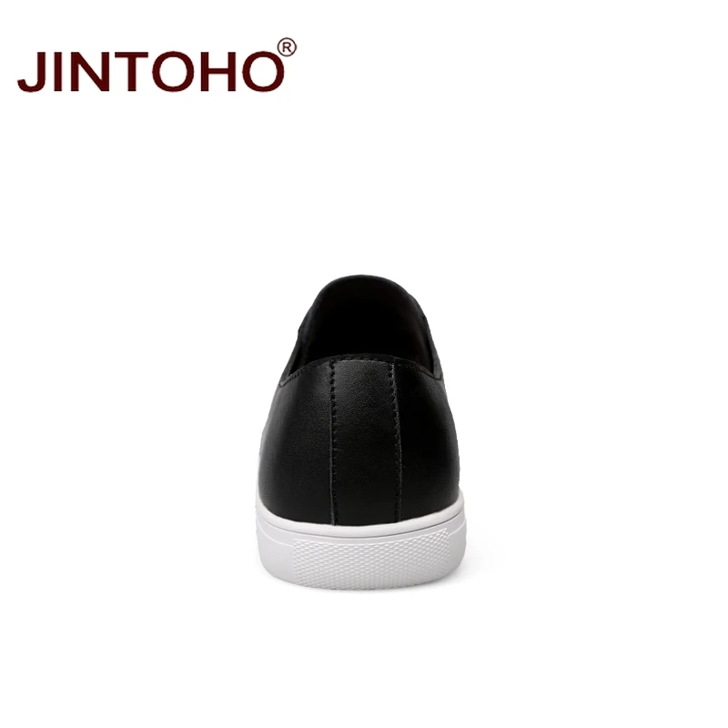 JINTOHO высокое качество 2017 мужские дизайнерские туфли на плоской подошве брендовая