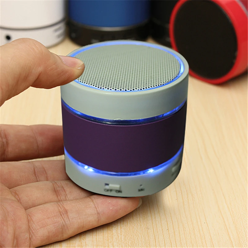 Мини беспроводной Bluetooth динамик портативный светодиодный V3.0 стерео Hifi мини супер
