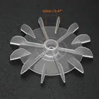 Сменный круглый вал Uxcell, 1 шт., 100x12 мм116x12 мм, 4 мм142x18 мм, белыйчерный, для вентилятора, 12 лопастей