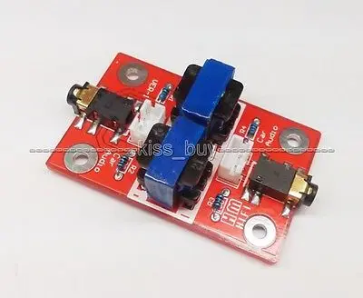 Аудио шум фильтр заземления петля изолятор Соединительная схема ПК AUX помех