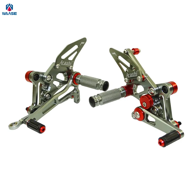 Waase CNC алюминиевый Rider Racing Rearset задние наборы подножки колышки для KTM SUPER DUKE 1290 R