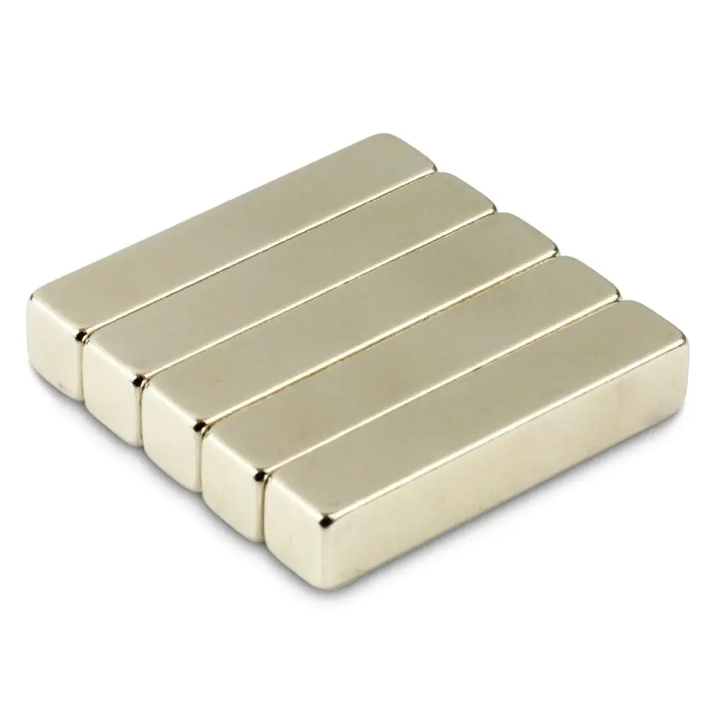 ОМО магниты 5 x большая полоса блок кубоид неодимовые 50 мм 10 редкоземельные N50 |