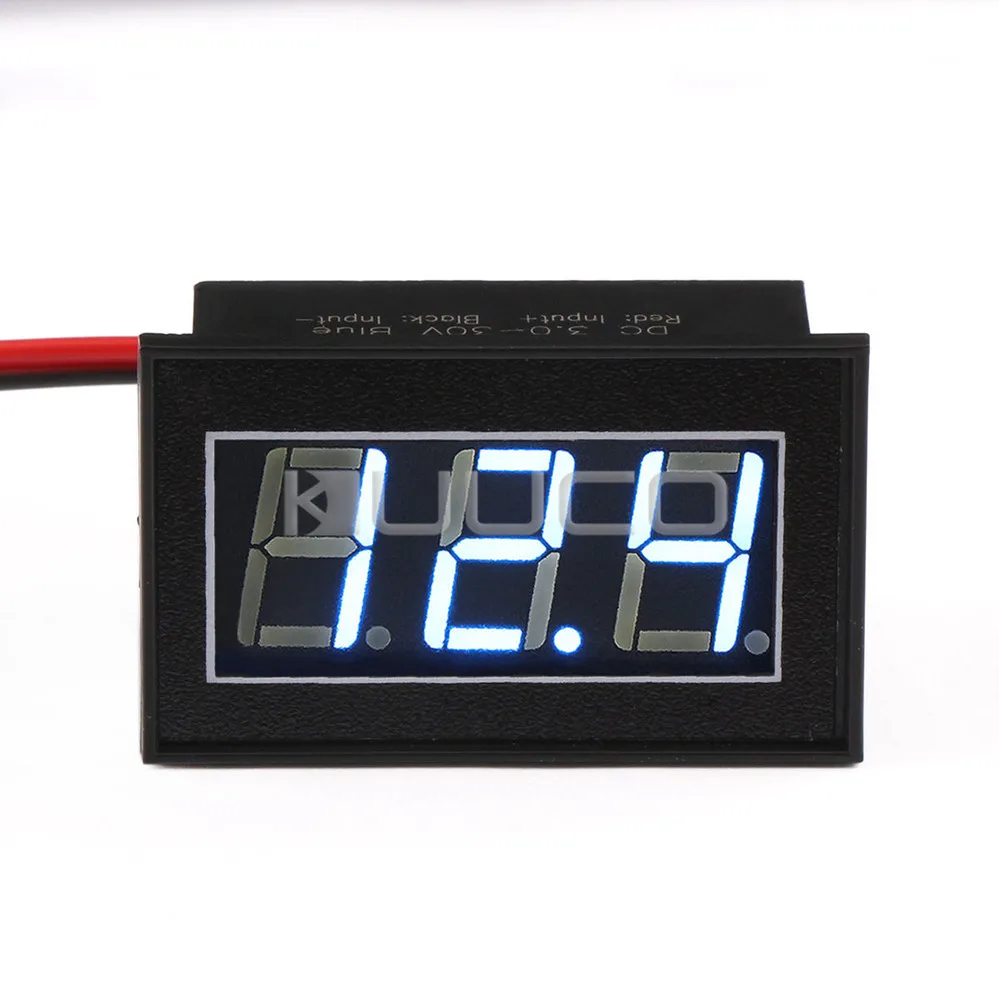 DC 4 5 ~ 30V синий светодиодный дисплей монитор напряжения 12V 24V Цифровой вольтметр