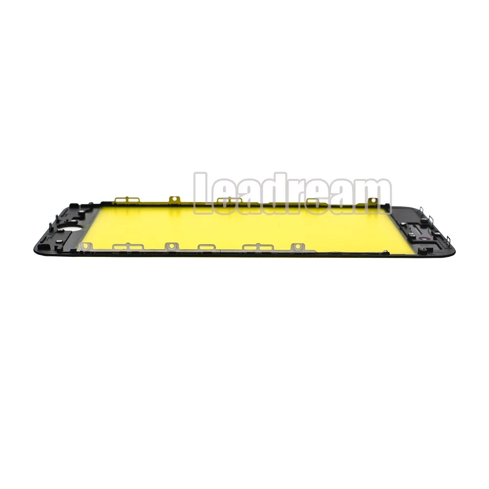 

100pcs/lot DHL Front Screen Glass Outer Lens with Middle Frame Bezel For iPhone 7 /7 Plus Outer Glass Lens Replacement