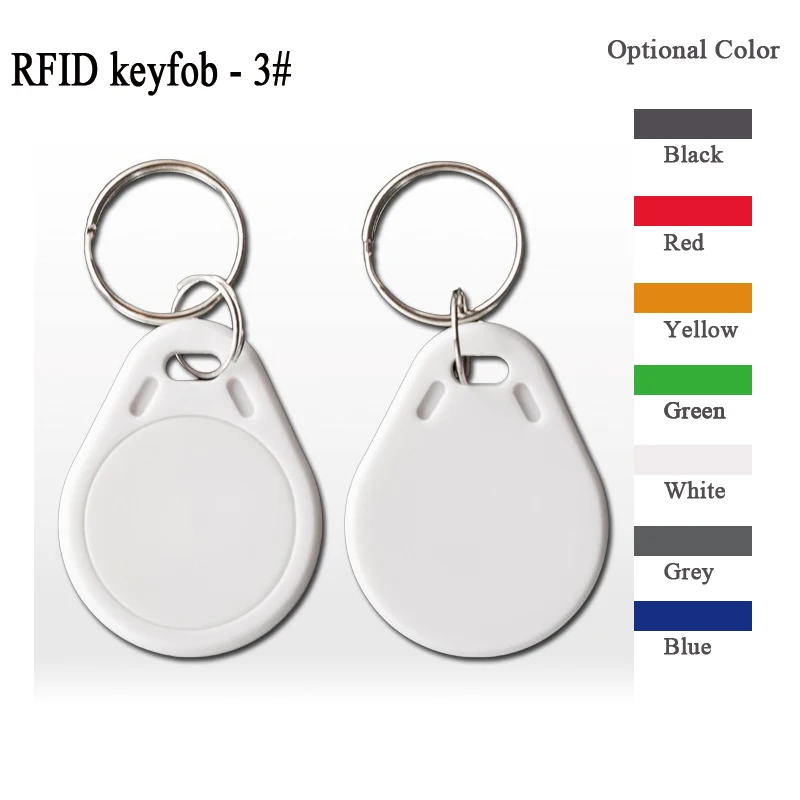 Rfid брелок с индивидуальными принтами 13 56 мГц f08 fm1108 синий красный желтый зеленый