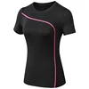Quick Dry Fit Yoga Tops for Woman Short Sleeve Sports Fitness T Shirt 2