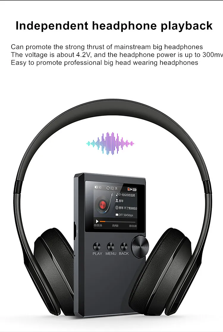 Yescool S5 Hi-Fi стерео без потерь лектор музыкальный MP3 плеер мини Спорт walkman 128G TF аудиофил flac DSD полный формат декодирования
