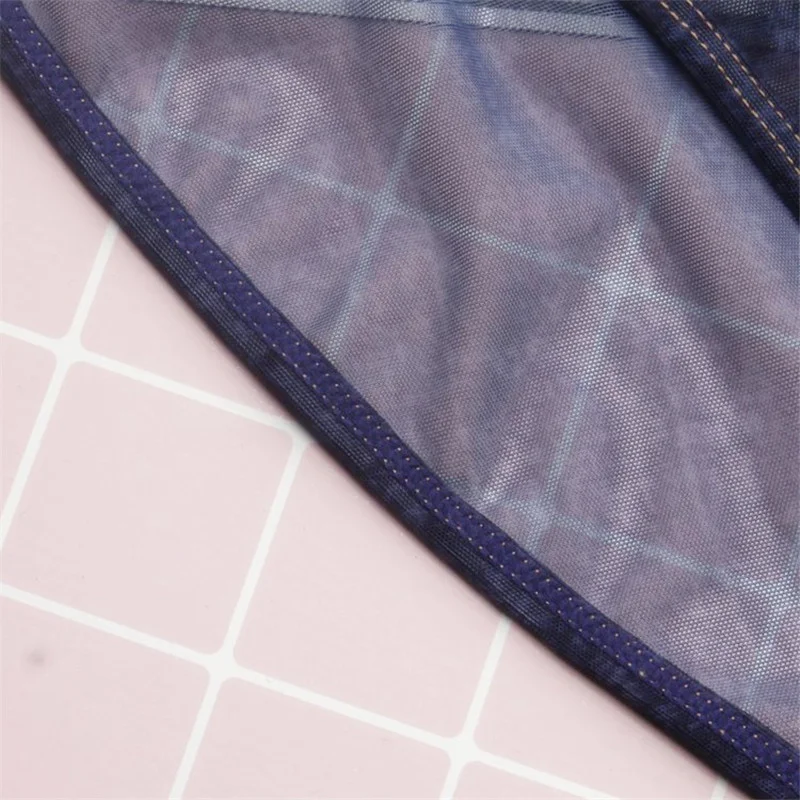 2019 Сексуальная Имитация ковбоя прозрачное женское нижнее белье трусики пряжа