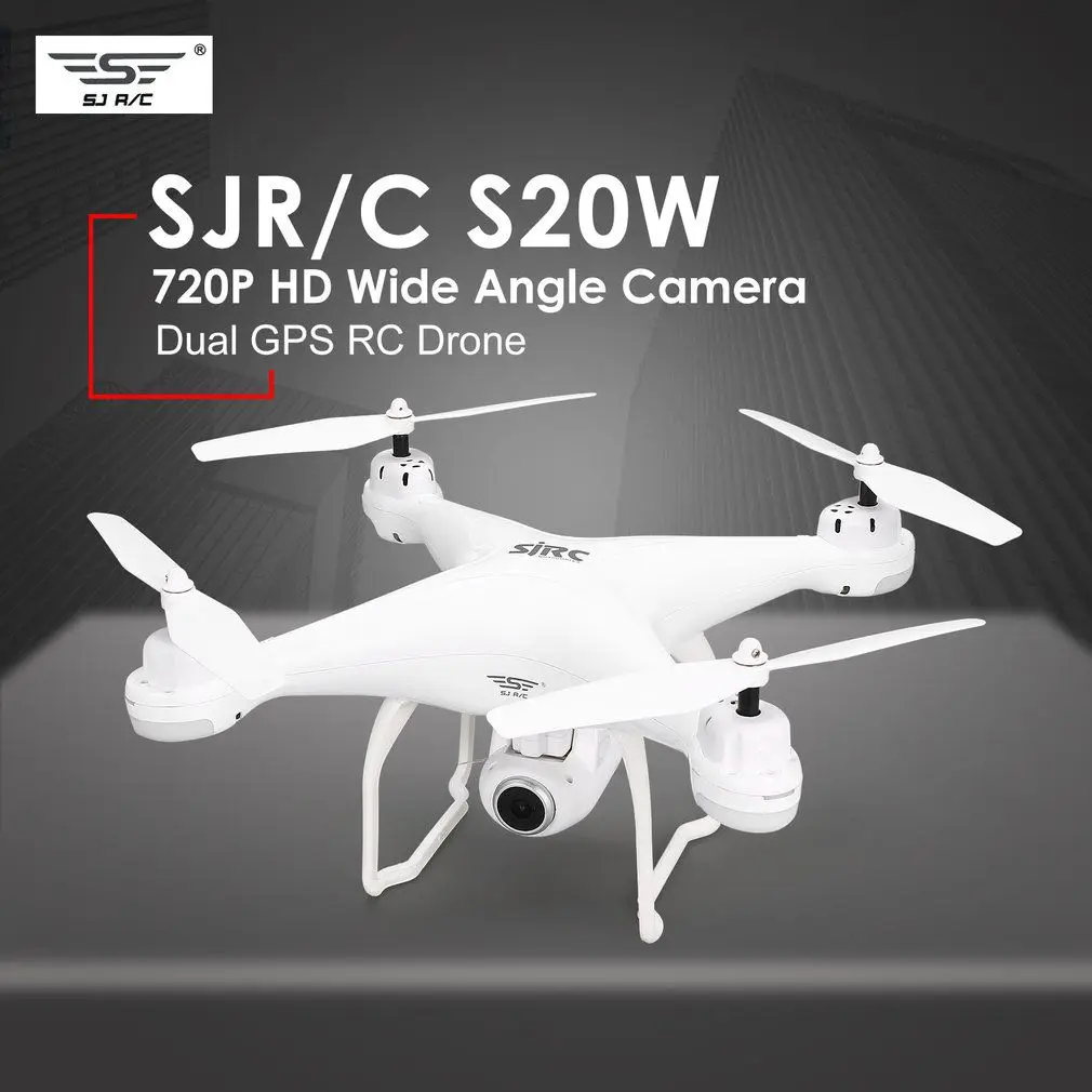 SJ R/C S20W FPV 1080P камера селфи высота удержания Дрон Безголовый режим авто возврат Взлет/посадка Hover gps RC Квадрокоптер