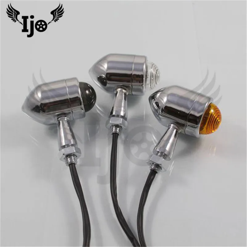 

retro Metal moto turn indicator street triple for Harley Davidson softail sportster honda suzuki motorcycle turn signals light