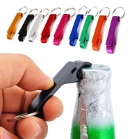 portable 4 in 1 beer bottle opener keychain custom wedding favors and gifts keyring key chain metal beer bar tool claw key ring