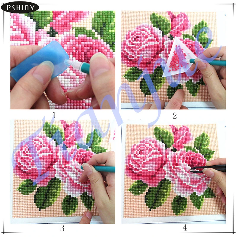 Pshiny 5d DIY картина вышитая бисером &quotЗвездное небо&quot Moose Алмазная вышивка камни в