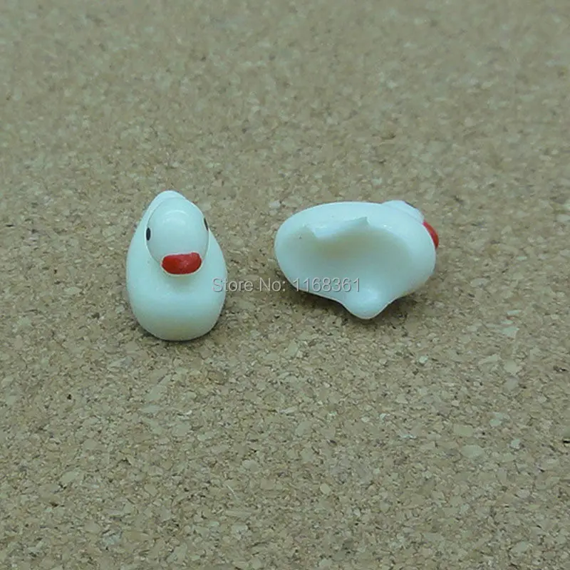 

1 шт./лот смола твердая белая утка мультфильм 10 мм сказочный сад гном мох Террариум Декор бонсай для дома своими руками